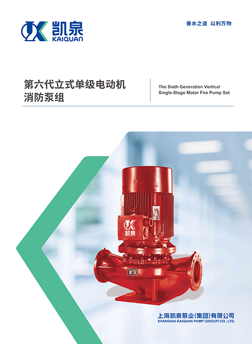 第六代立式電動機消防泵組